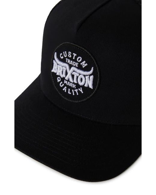 Brixton Black Gibson Netplus Trucker Hat for men