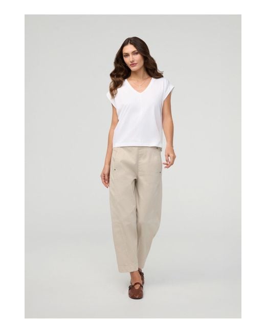 DU/ER White Flextwill Barrel Pull On Pant