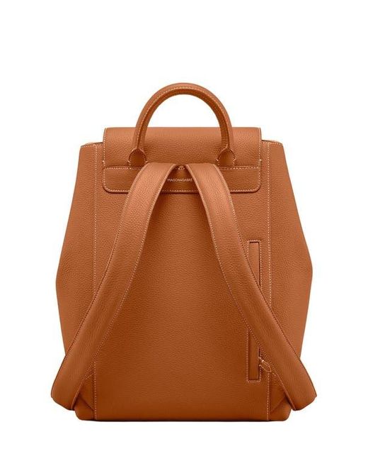 Maison De Sabre Brown Large Leather Soft Backpack