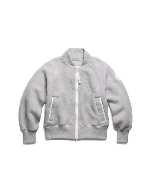 Canada Goose Gray Sierra Fleece Bomber Jacket