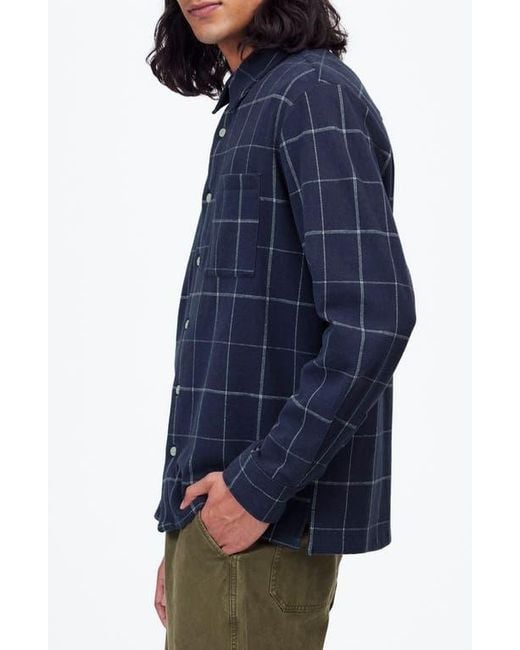 Madewell Blue Devoe Button-Up Shirt for men