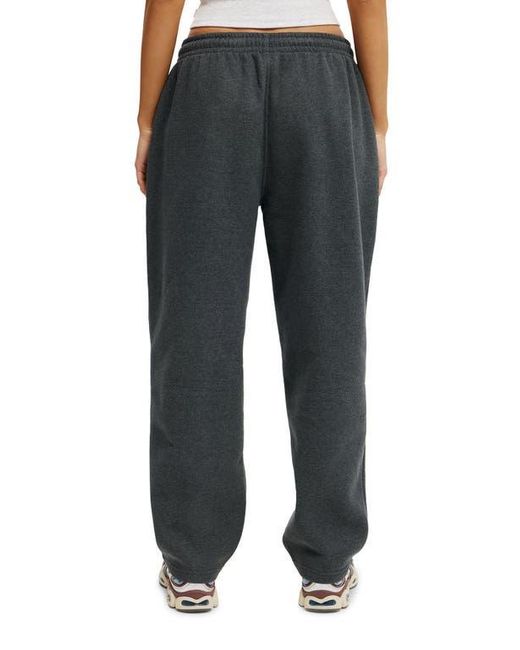 Cotton On Black Active Plush Essential Barrel Sweatpant