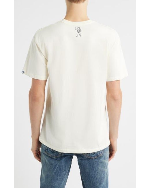 BBCICECREAM White Curve Logo Graphic Cotton T-Shirt for men