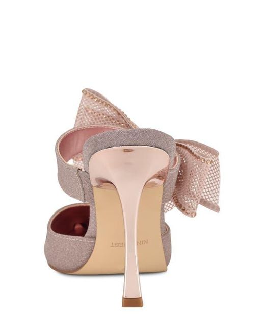 Nine West Pink Bowey Pointed Toe Mule