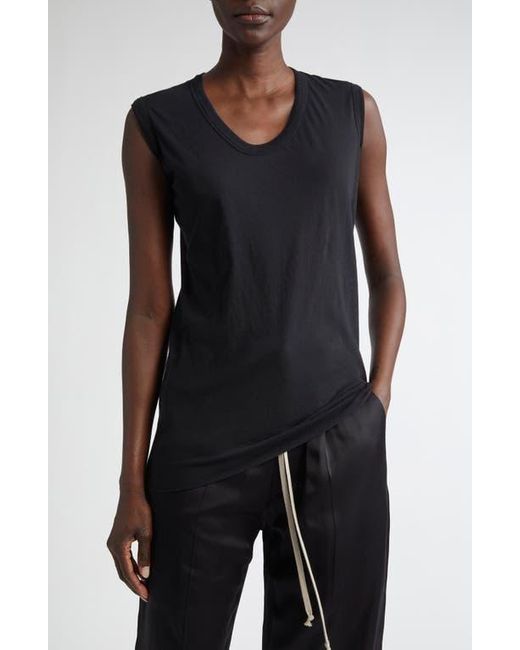 Rick Owens Black Forever Basic Cotton Vest
