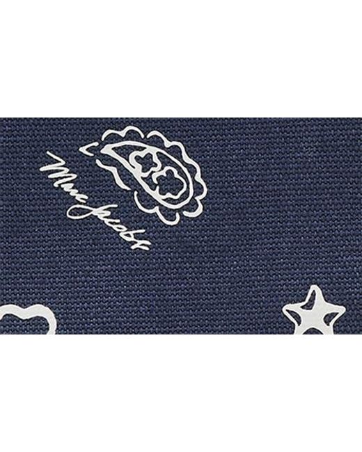 Marc Jacobs Blue The Bandana Printed Medium Canvas Tote