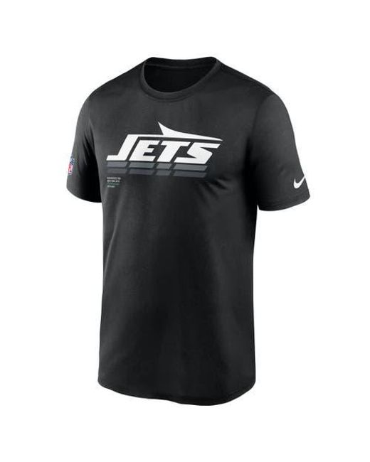 Nike Black New York Jets Sideline Legend Performance T-Shirt for men