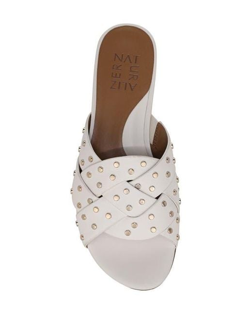 Naturalizer White Morena Slide Sandal