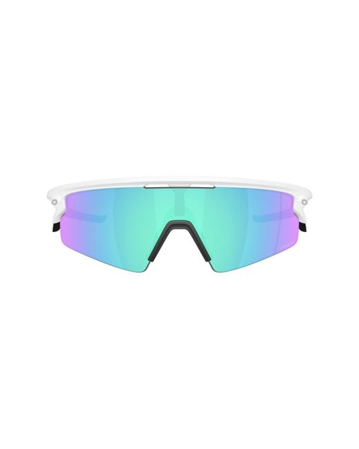 Oakley Blue Sphaera Strike Rectangular Shield Sunglasses