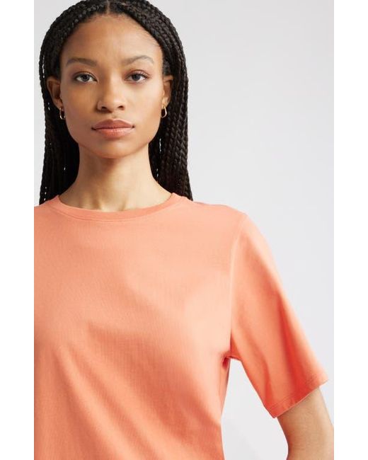 Nordstrom Orange Relaxed Fit Pima Cotton Crewneck T-Shirt