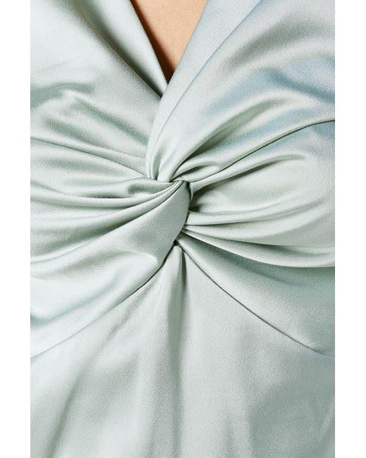 Oasis Blue Satin Bridesmaids Midi Dress