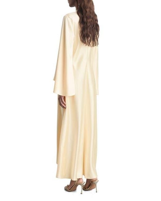 green emerald velvet dress Side-slit satin dress  Shaws