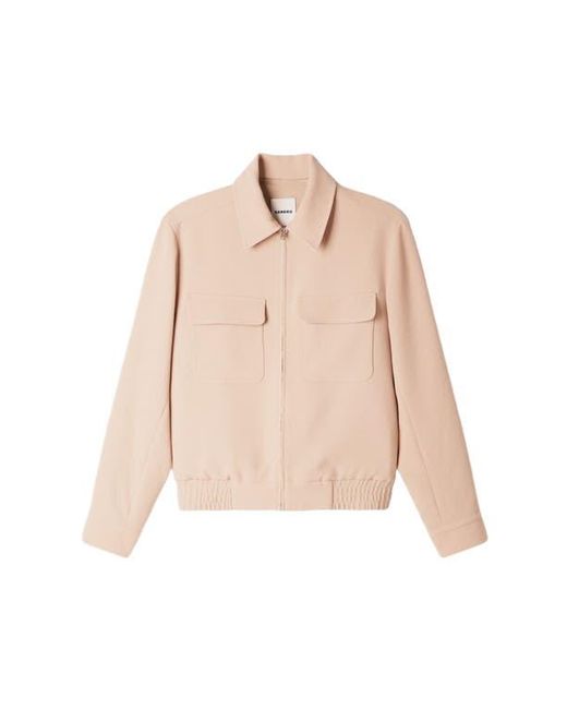 Sandro Multicolor Waffle-Effect Zip-Up Jacket for men