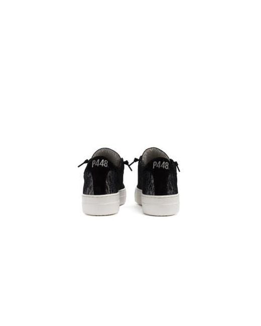 P448 Black Thea Platform Sneaker