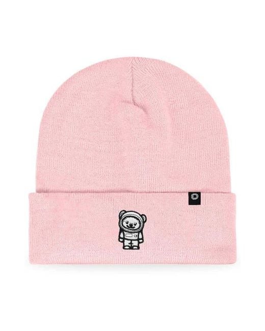 Alix Pink Ice Bear Beanie for men