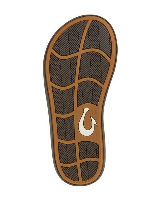 Olukai Gray Ki Flip Flop for men