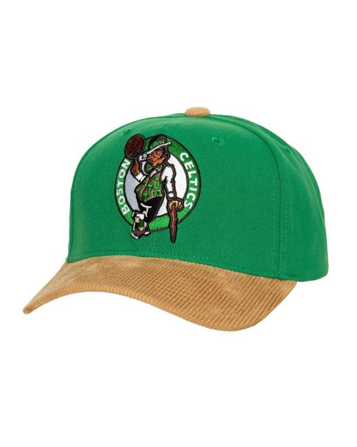 Mitchell & Ness Green Boston Celtics Corduroy Pro Crown Adjustable Hat At Nordstrom for men