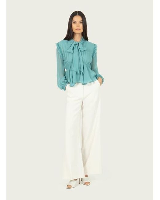 SECRET MISSION Blue Camila Blouse