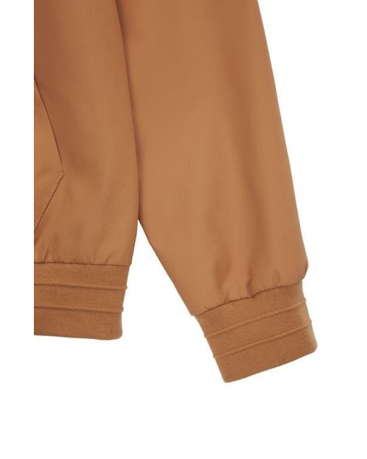 Rokka&Rolla Brown Classic Full Zip Bomber Jacket for men