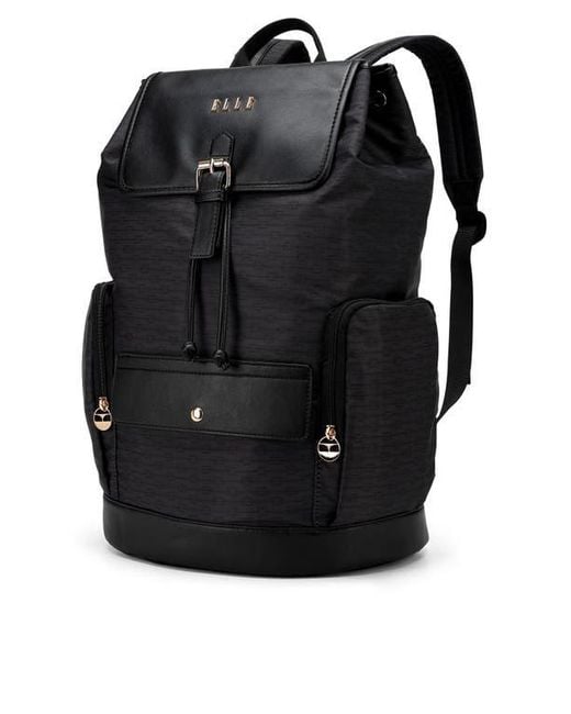 Elle Black Eleganza 25L Monogram Backpack
