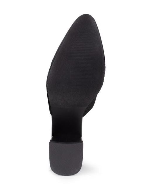 Tahari Black Santorini Knit Mule