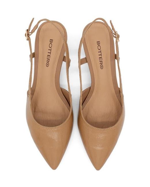 BOTTER Brown Botolivia Legacy Pointed Toe Slingback Pump