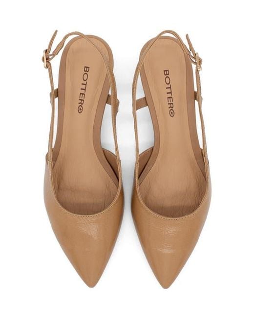 BOTTER Brown Botolivia Legacy Pointed Toe Slingback Pump