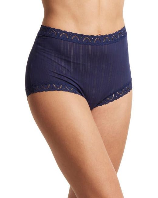 Hanky Panky Blue Mellowluxe High Waist Boyshorts