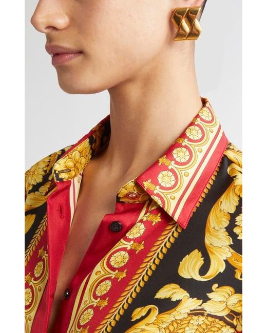 Versace Metallic Bind Earrings