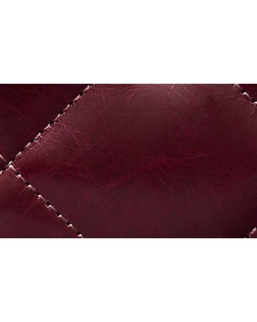 Tory Burch Red Small Kira Quilted Leather Card Case