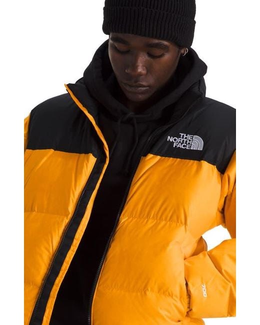 The North Face Orange 1996 Retro Nuptse 700 Fill Power Down Packable Jacket for men