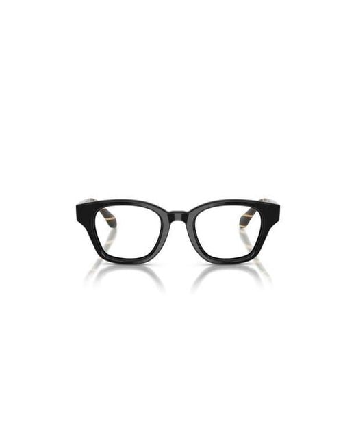 Giorgio Armani Black 47Mm Rectangle Optical Glasses for men