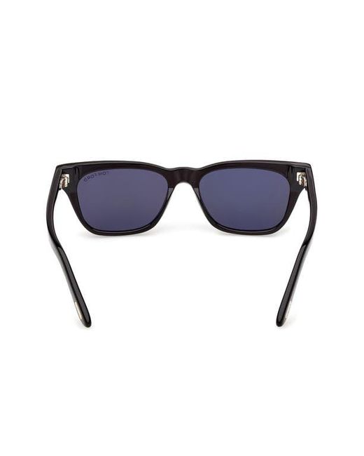 Tom Ford Black Penn 53Mm Rectangular Sunglasses