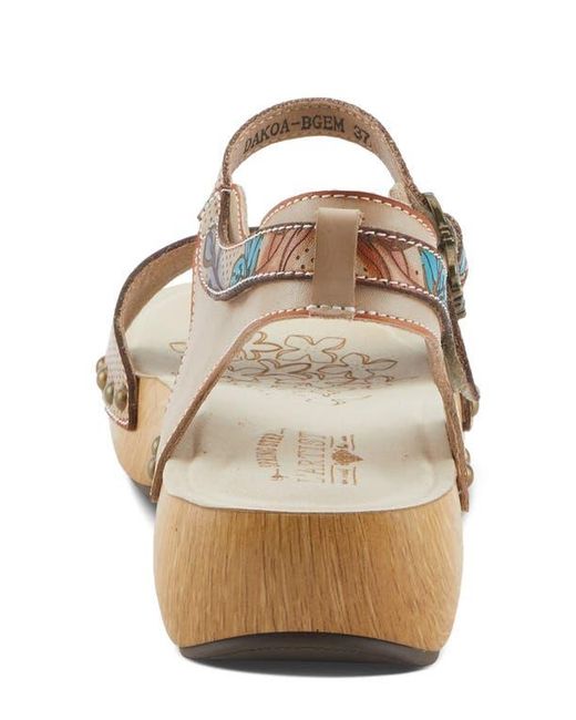 Spring Step Multicolor Dakoa Ankle Strap Sandal