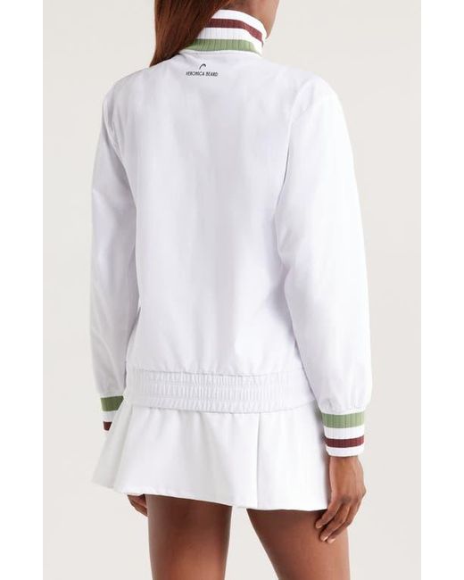 Head White X Veronica Beard Front Zip Track Jacket