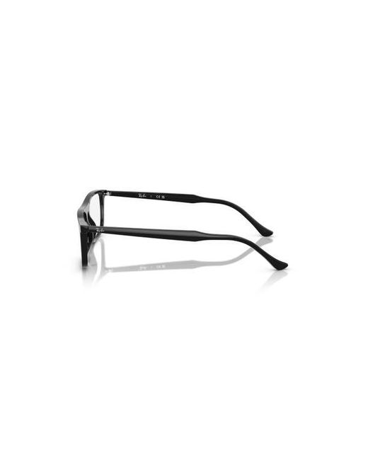 Ray-Ban Black 53Mm Rectangle Optical Glasses