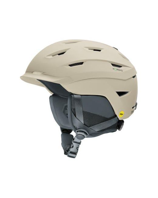 Smith Metallic Level Snow Helmet With Mips Round Contour Fit