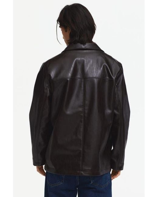 H&M Black Coated Jacket for men