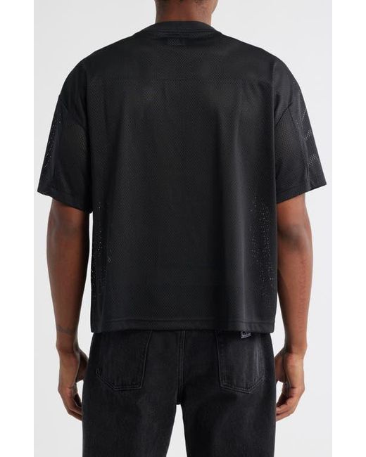 PacSun Black Moonlit Mesh Jersey Graphic Top for men