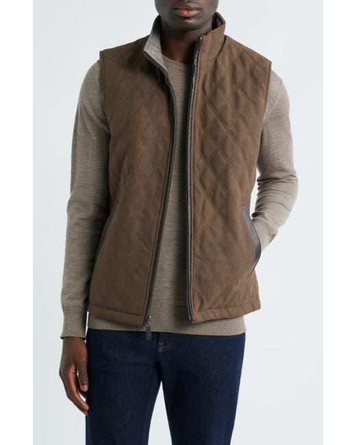 Johnston Murphy Upton Reversible Vest in Brown for Men Lyst