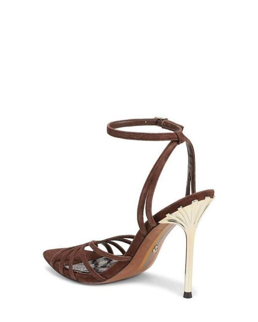 Sam Edelman Brown Lili Ankle Strap Sandal