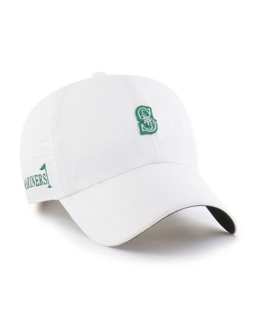 '47 White Seattle Mariners Elevated Greens Clean Up Adjustable Hat for men