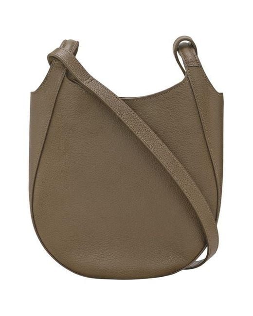 Longchamp Green Small Le Foulonne Leather Crossbody Bag