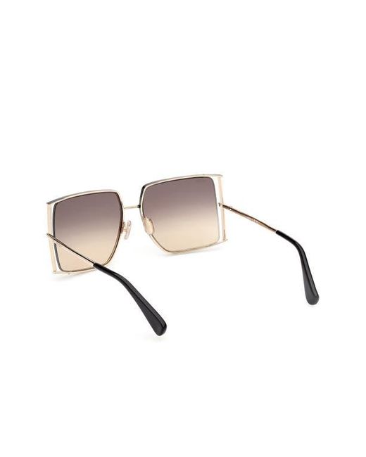 Max Mara Pink 68Mm Gradient Oversize Rectangular Sunglasses