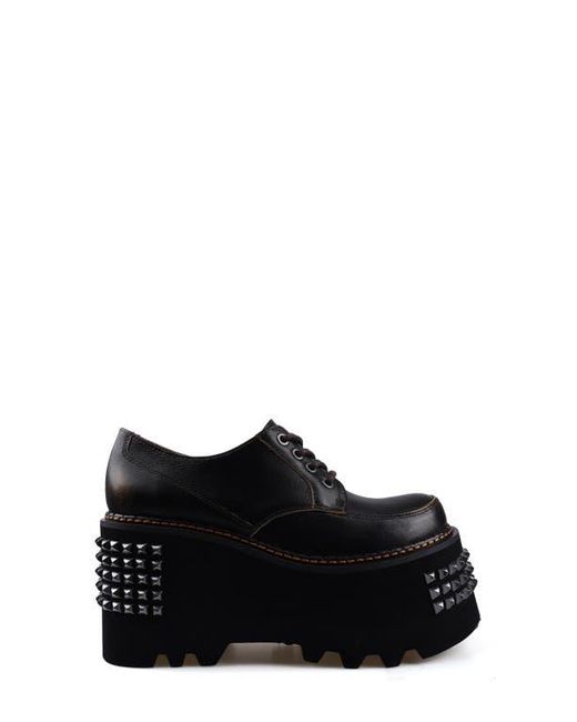 Zigi Black Celestina Stud Platform Derby