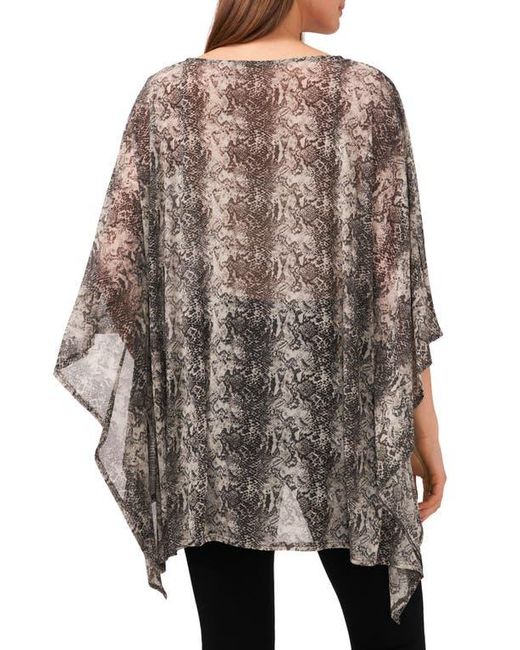 Chaus Black Overlay Mesh Cape