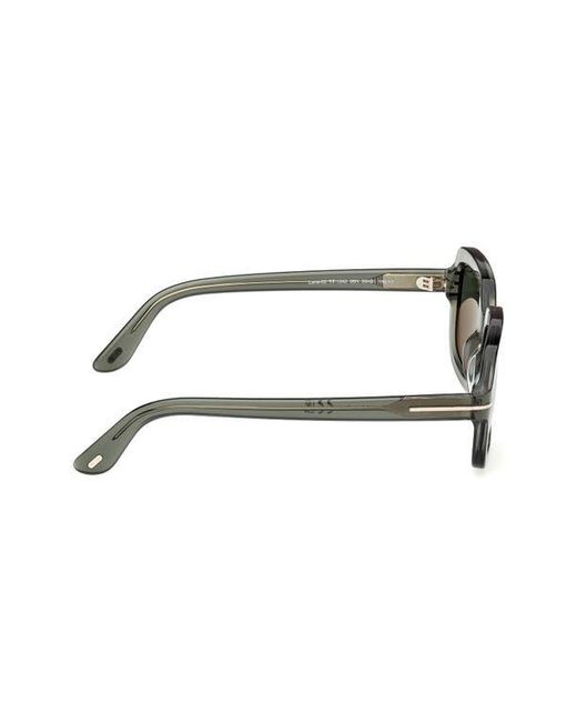 Tom Ford Green Lana 53Mm Rectangular Sunglasses