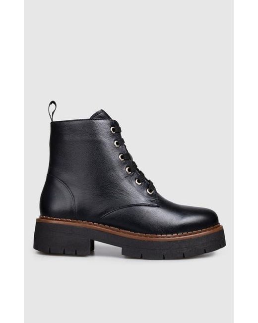 Manuela Black Ibiza Lace Up Bootie