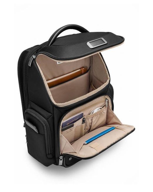Briggs & Riley Black @Work Medium Widemouth Backpack