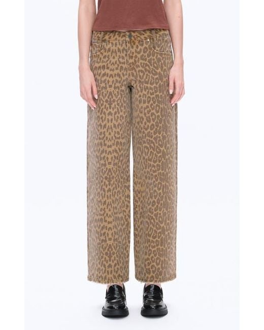 Bayeas Brown High Waist Wide Leg Jeans